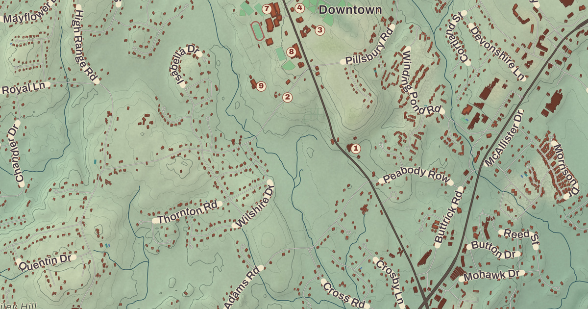 Map of Londonderry, New Hampshire in 2026