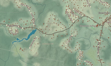 Beautifully Detailed Map of Newfields, New Hampshire