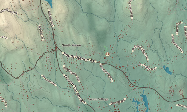 Map of Weare, New Hampshire in 2026