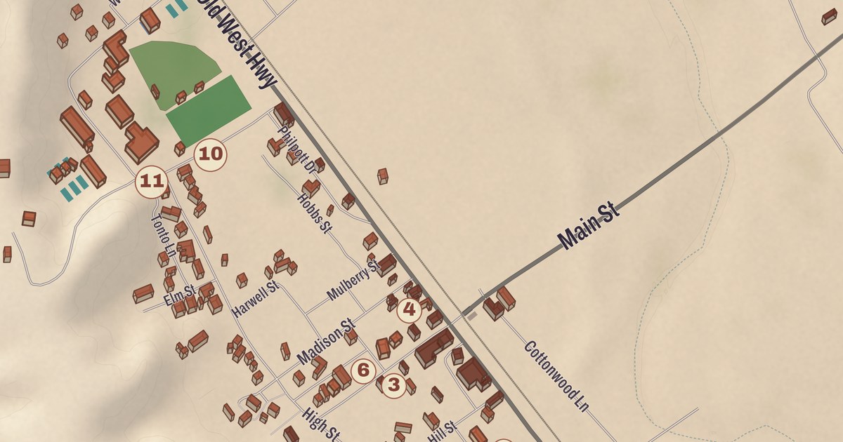 Beautifully Detailed Map of Duncan, Arizona
