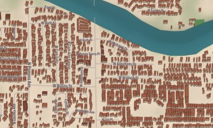 Beautifully Detailed Map of Flowing Wells, Arizona