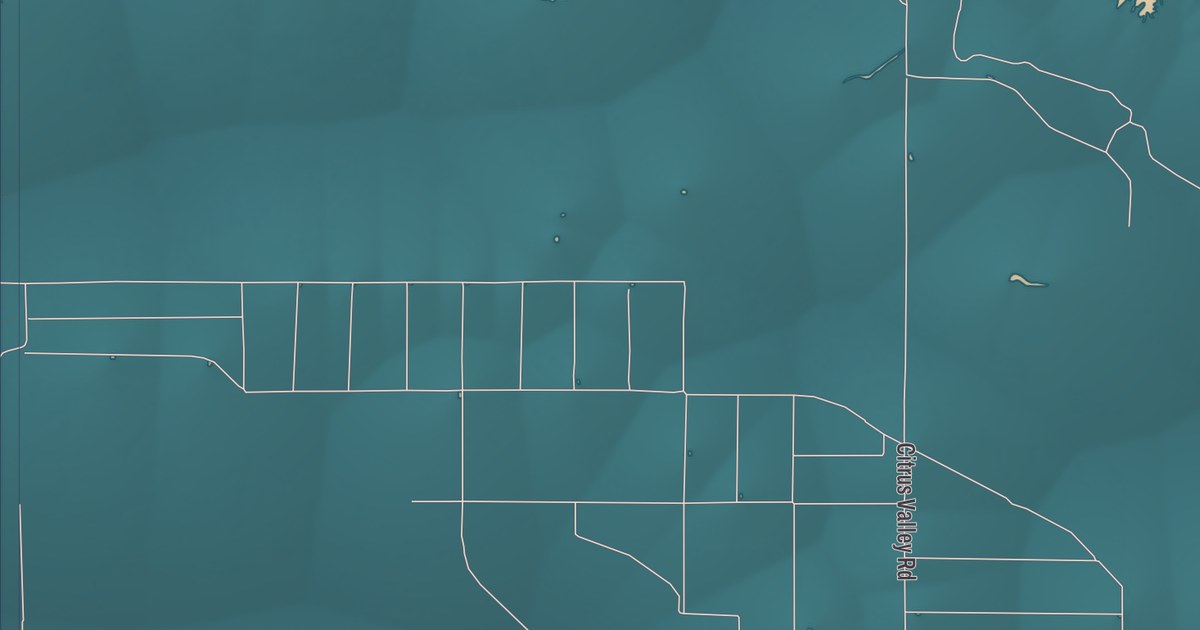 Beautifully Detailed Map of Gila Bend, Arizona