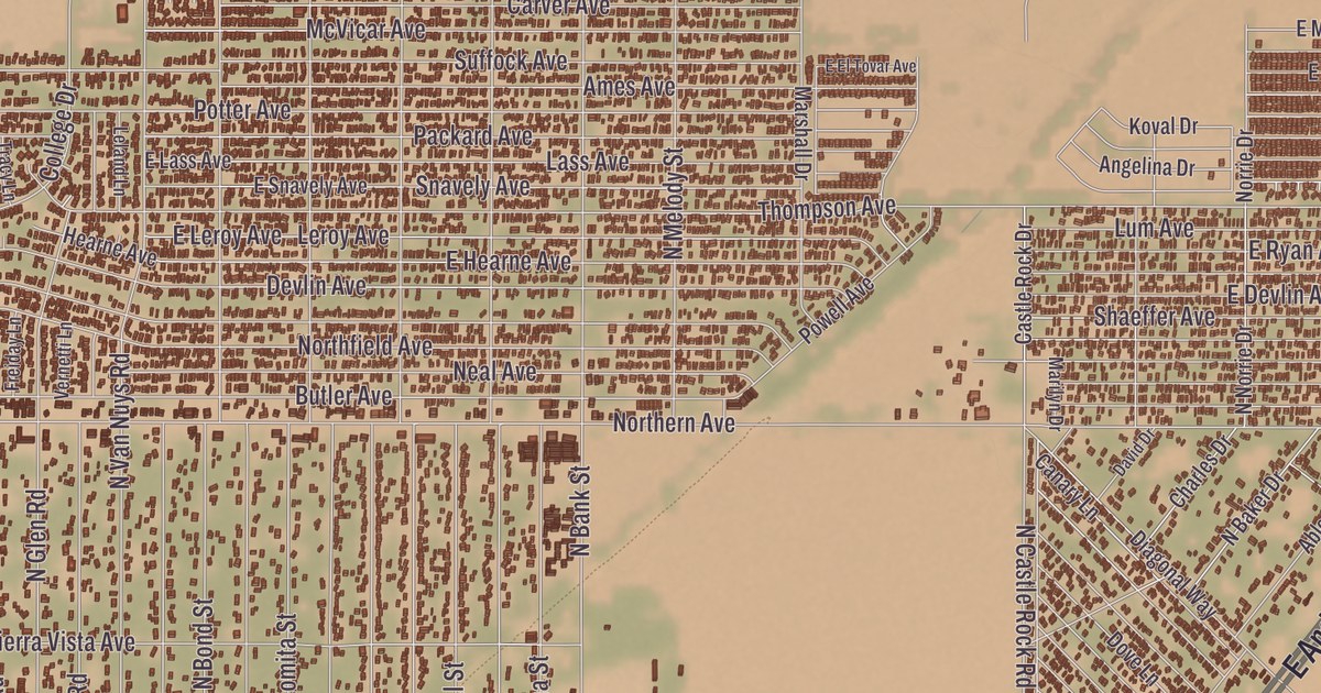 Beautifully Detailed Map of Kingman, Arizona