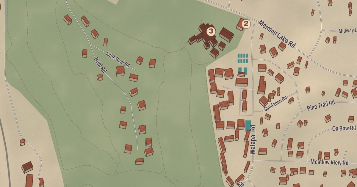Beautifully Detailed Map of Munds Park, Arizona