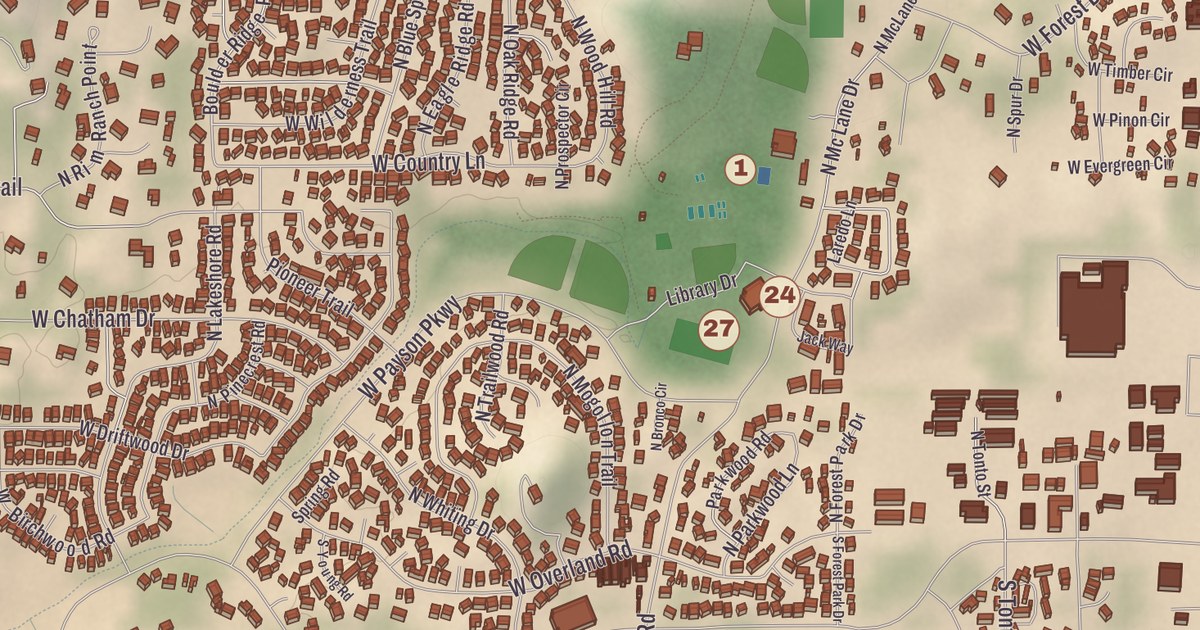 Beautifully Detailed Map of Payson, Arizona