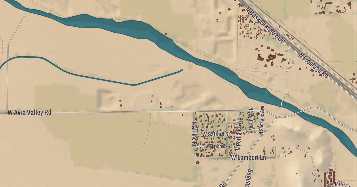 Beautifully Detailed Map of Picture Rocks, Arizona