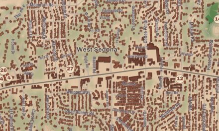 Beautifully Detailed Map of Sedona, Arizona