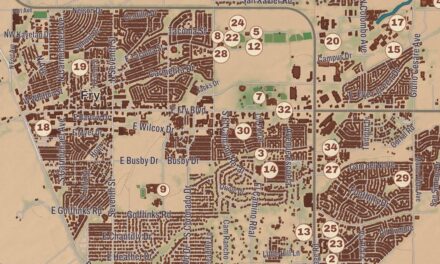 Beautifully Detailed Map of Sierra Vista, Arizona