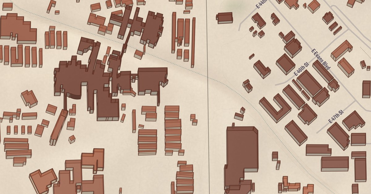 Beautifully Detailed Map of South Tucson, Arizona
