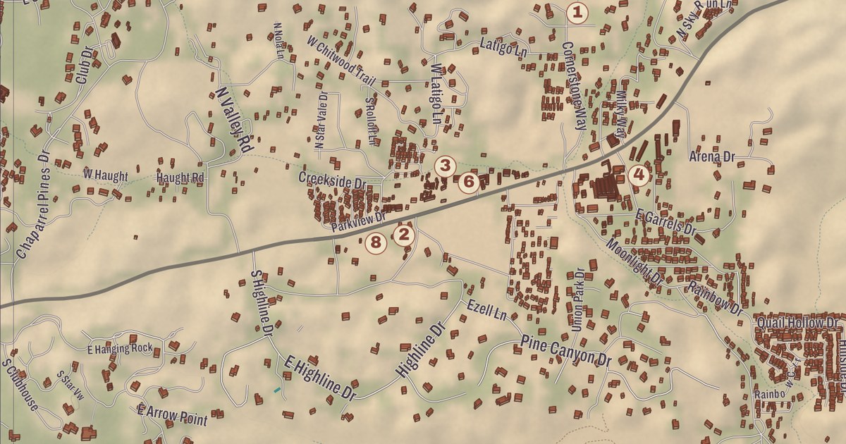 Beautifully Detailed Map of Star Valley, Arizona