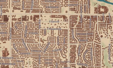 Beautifully Detailed Map of Tanque Verde, Arizona