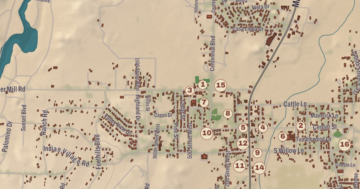 Beautifully Detailed Map of Taylor, Arizona