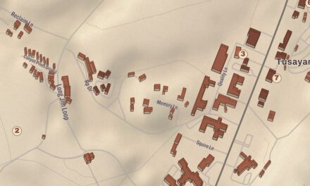 Beautifully Detailed Map of Tusayan, Arizona