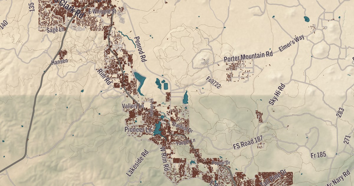 Beautifully Detailed Map of White Mountain Apache Tribe, Arizona