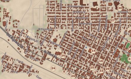 Beautifully Detailed Map of Winslow, Arizona