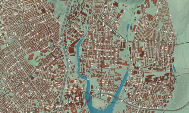 Map of Bridgeport, Connecticut in 2026