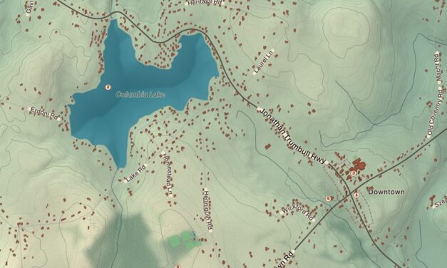 Map of Columbia, Connecticut in 2026
