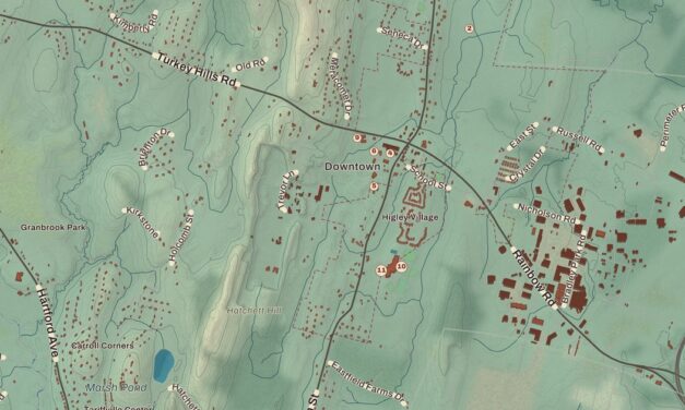 Map of East Granby, Connecticut in 2026