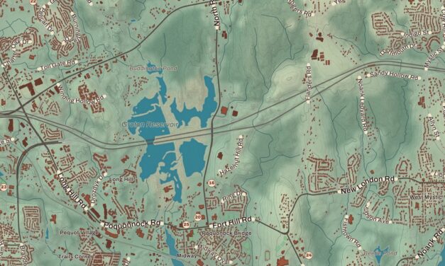 Map of Groton, Connecticut in 2026