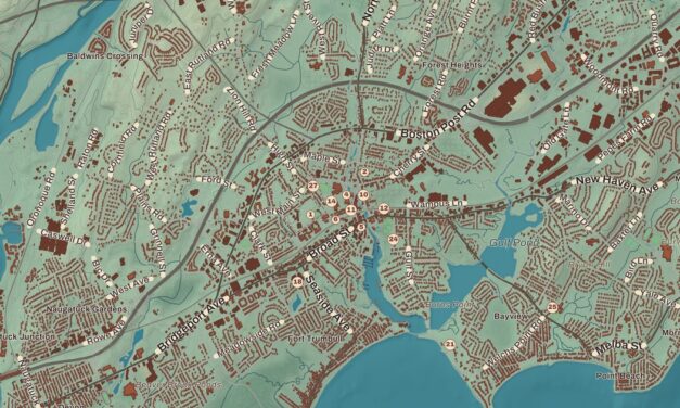 Map of Milford, Connecticut in 2026
