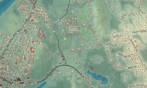 Map of Portland, Connecticut in 2026