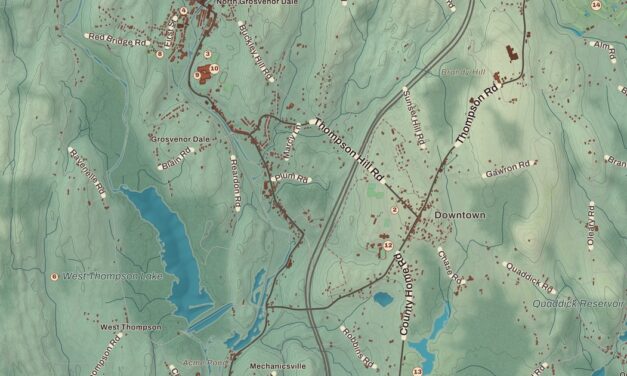 Map of Thompson, Connecticut in 2026