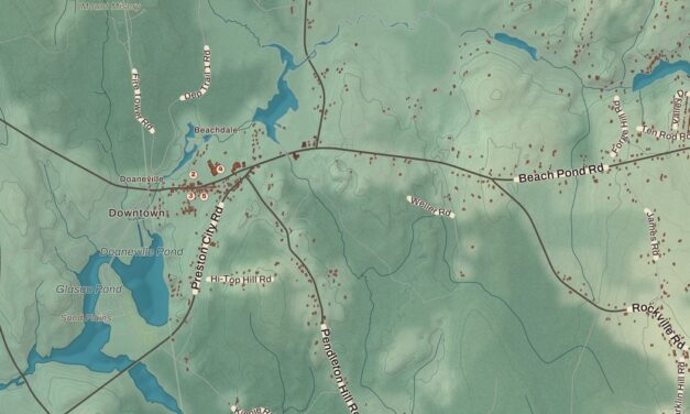 Map of Voluntown, Connecticut in 2026