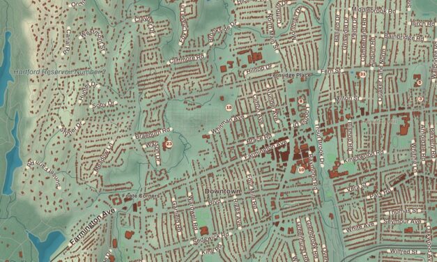 Map of West Hartford, Connecticut in 2026