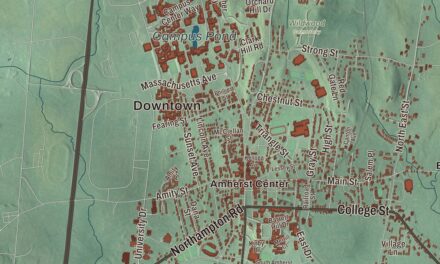 Map of Amherst, Massachusetts in 2026
