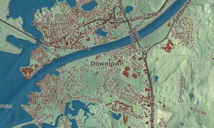 Map of Bourne, Massachusetts in 2026