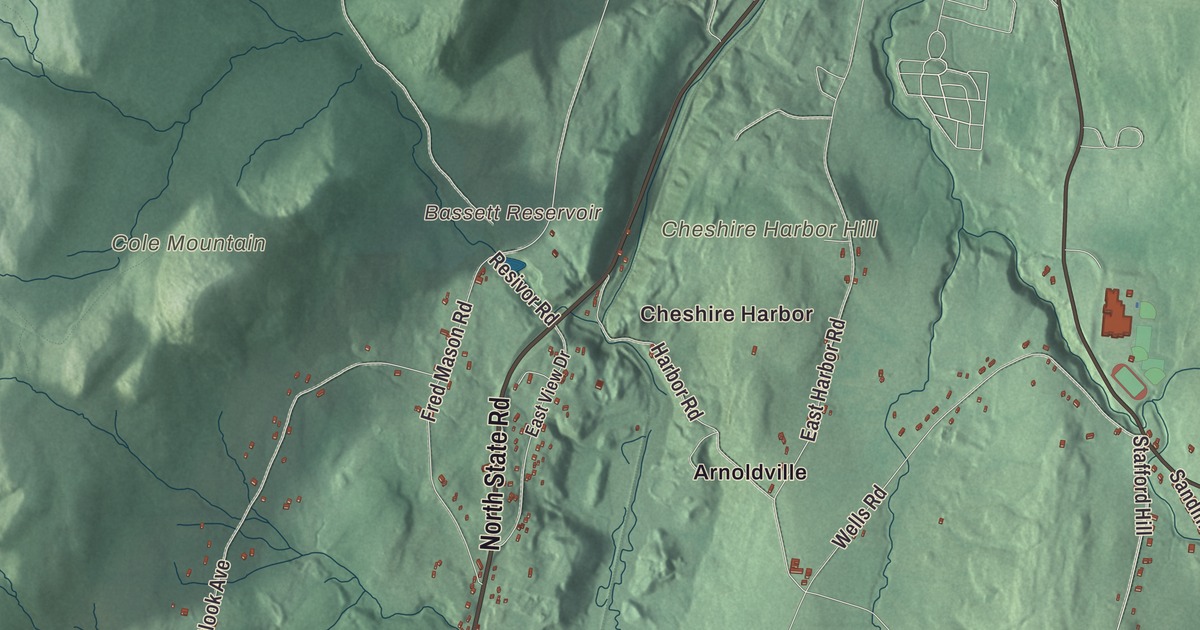 Map of Cheshire, Massachusetts in 2026