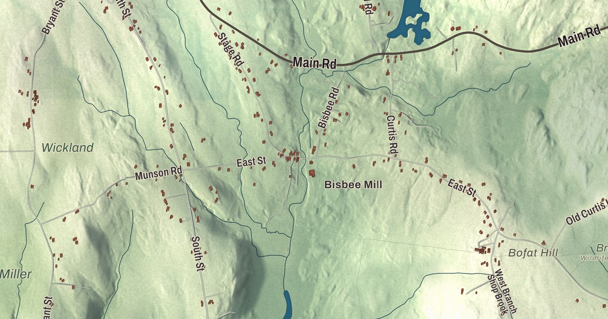 Map of Chesterfield, Massachusetts in 2026