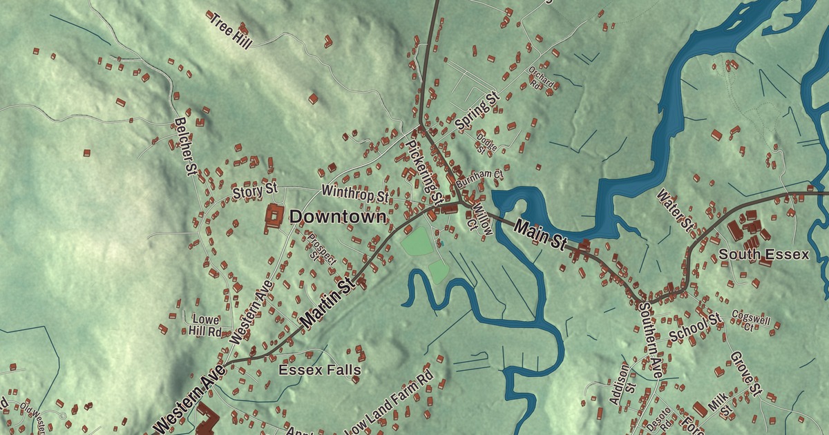 Map of Essex, Massachusetts in 2026