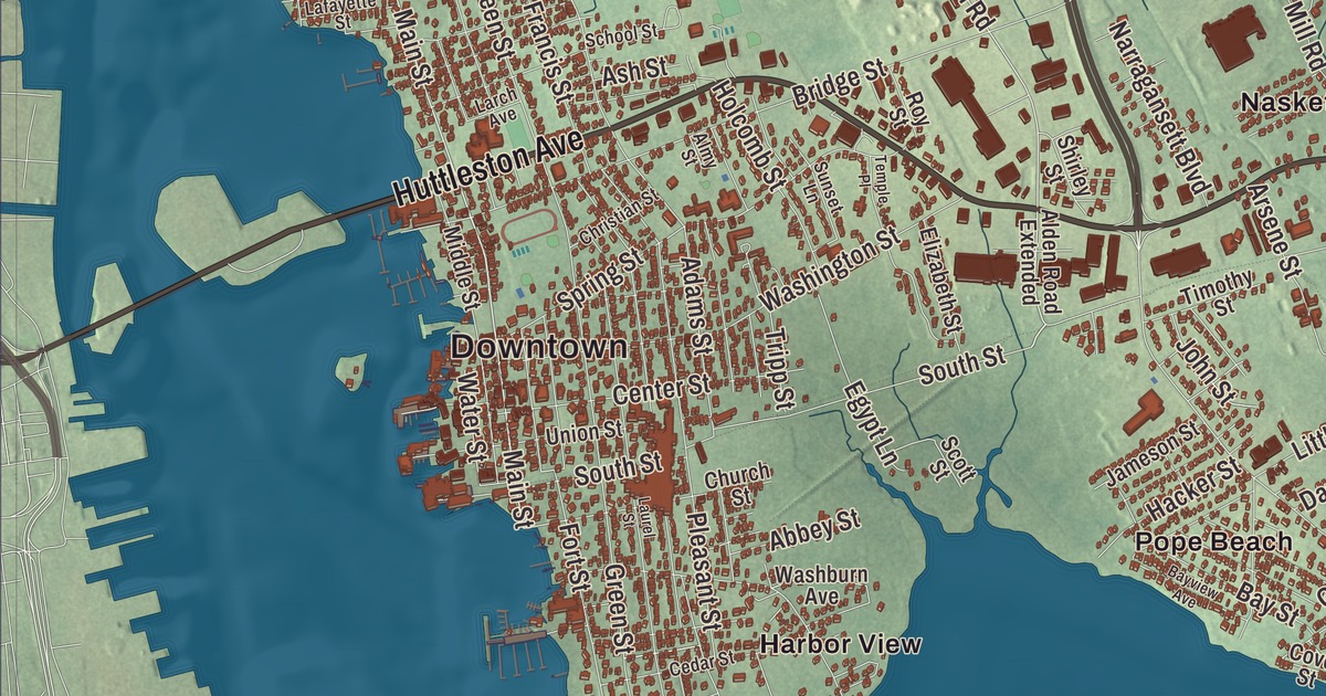 Map of Fairhaven, Massachusetts in 2026