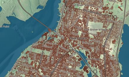 Map of Fall River, Massachusetts in 2026