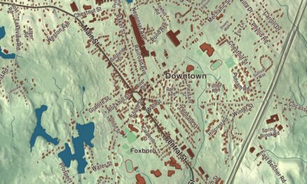 Map of Foxborough, Massachusetts in 2026