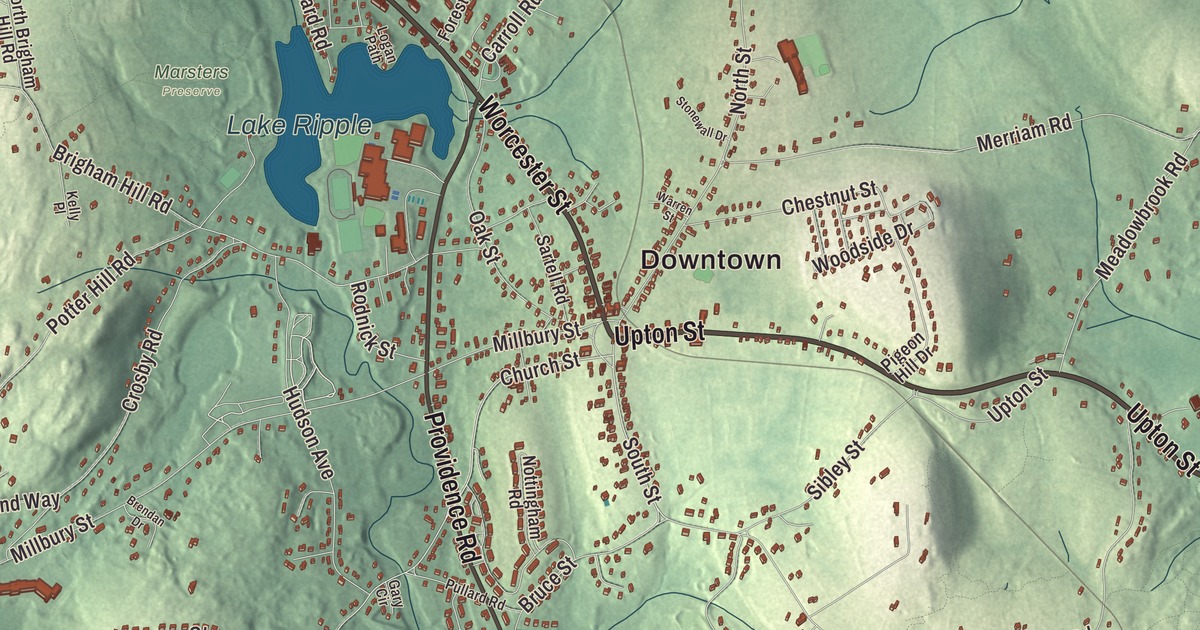 Map of Grafton, Massachusetts in 2026