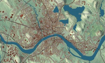 Map of Haverhill, Massachusetts, Drawn Like an Old Atlas