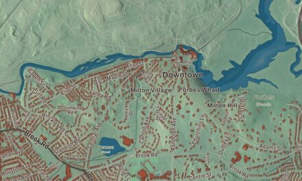 Map of Milton, Massachusetts in 2026