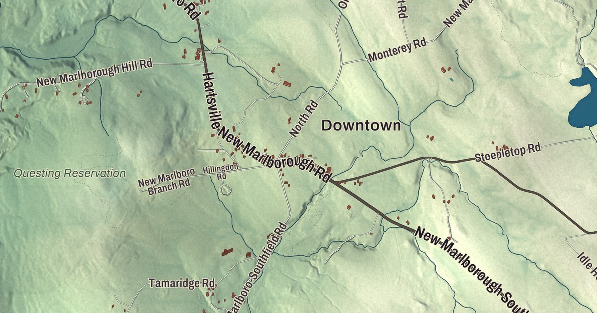 Map of New Marlborough, Massachusetts in 2026