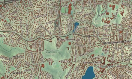 Map of Newton, Massachusetts in 2026