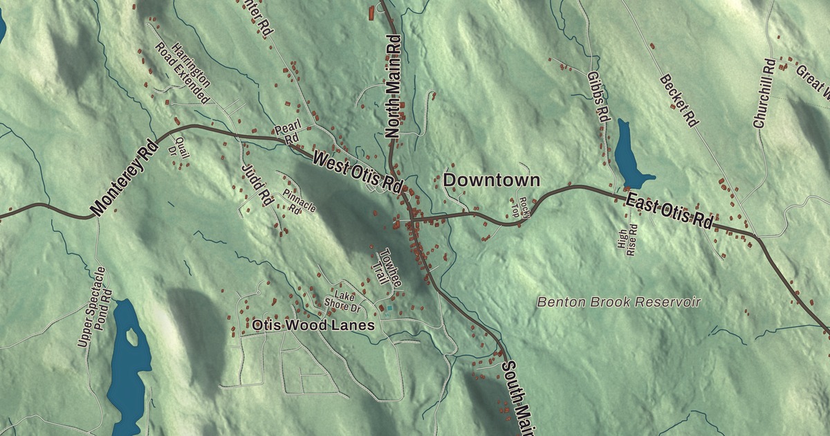Map of Otis, Massachusetts in 2026