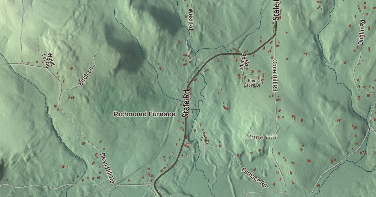 Map of Richmond, Massachusetts in 2026