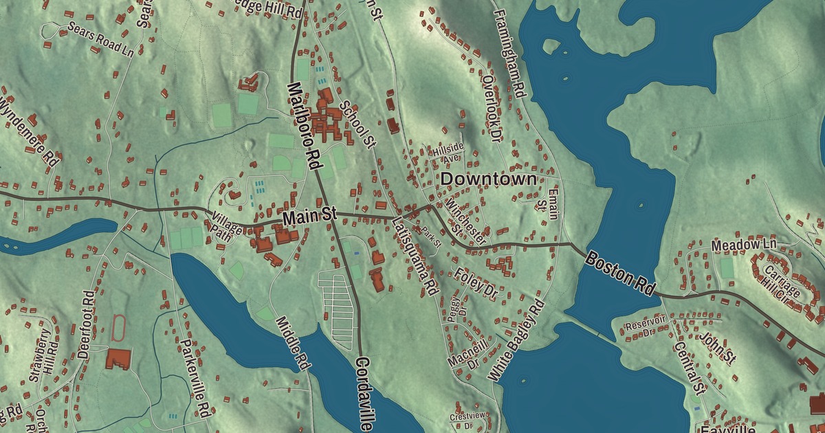 Map of Southborough, Massachusetts in 2026