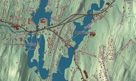 Map of Sturbridge, Massachusetts, Drawn Like an Old Atlas