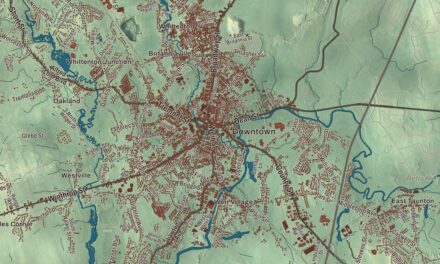 Map of Taunton, Massachusetts, Drawn Like an Old Atlas