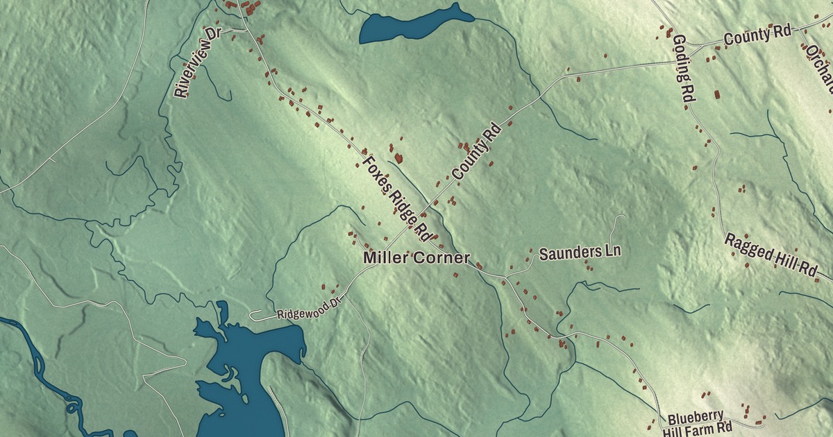 Map of Acton, Maine in 2026