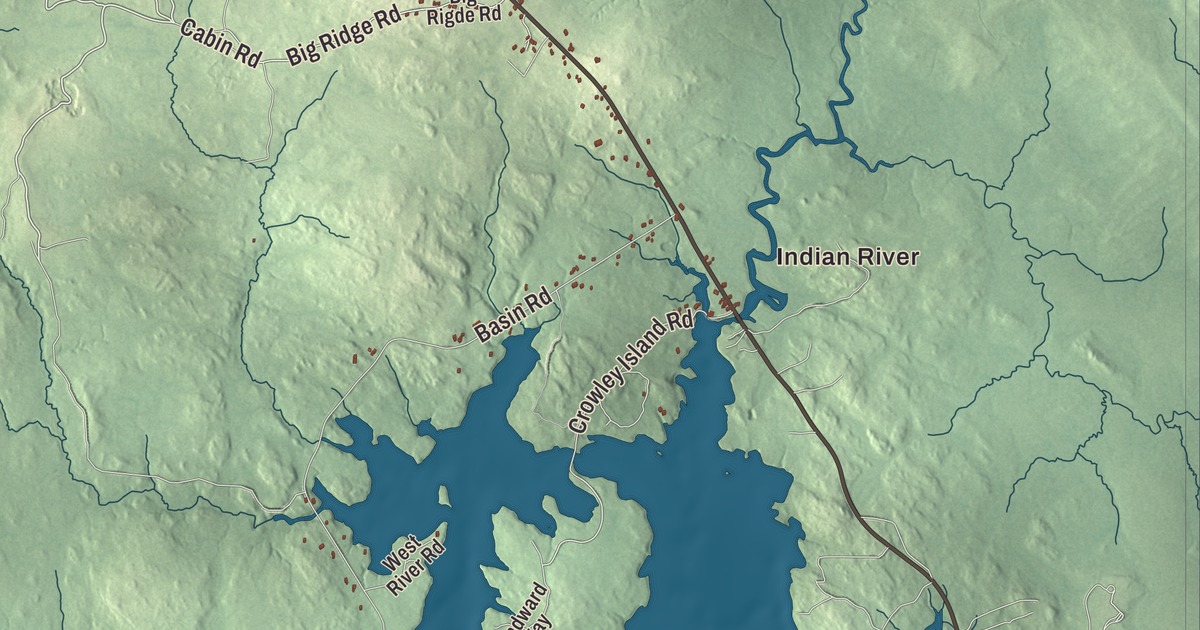 Map of Addison, Maine in 2026
