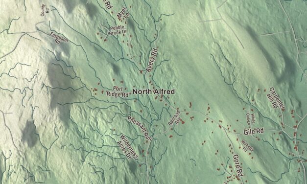 Map of Alfred, Maine in 2026