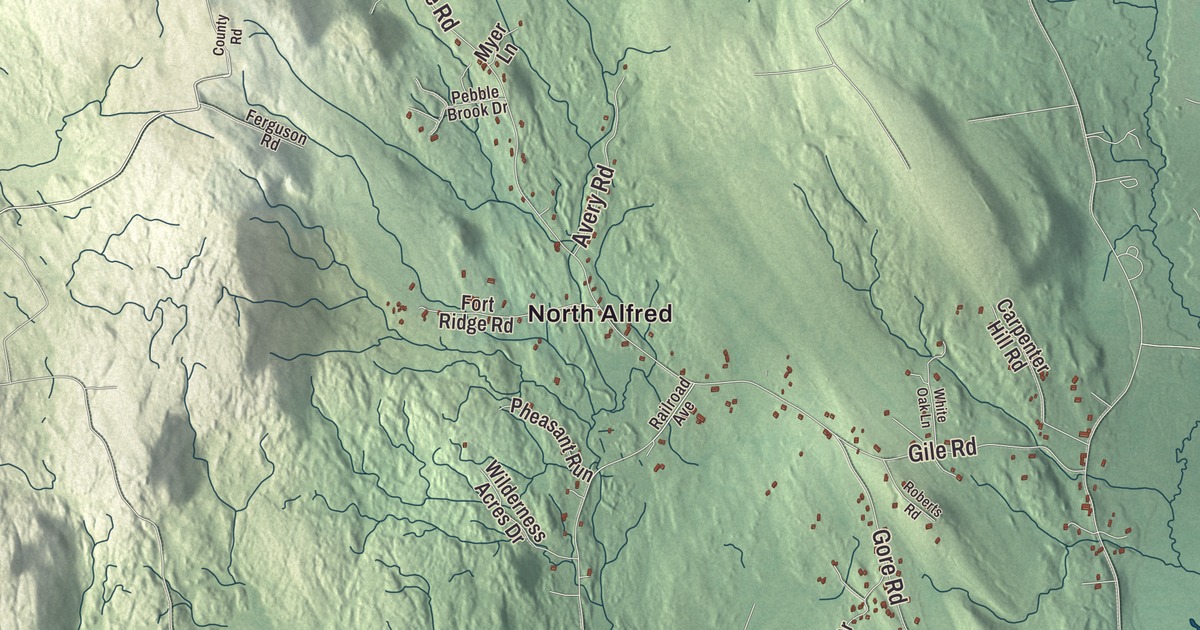 Map of Alfred, Maine in 2026